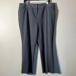 Northern Reflections trousers dress pants Town straight leg gray Size 18 petite